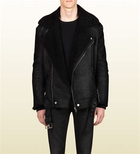 gucci shearling jacket for men.